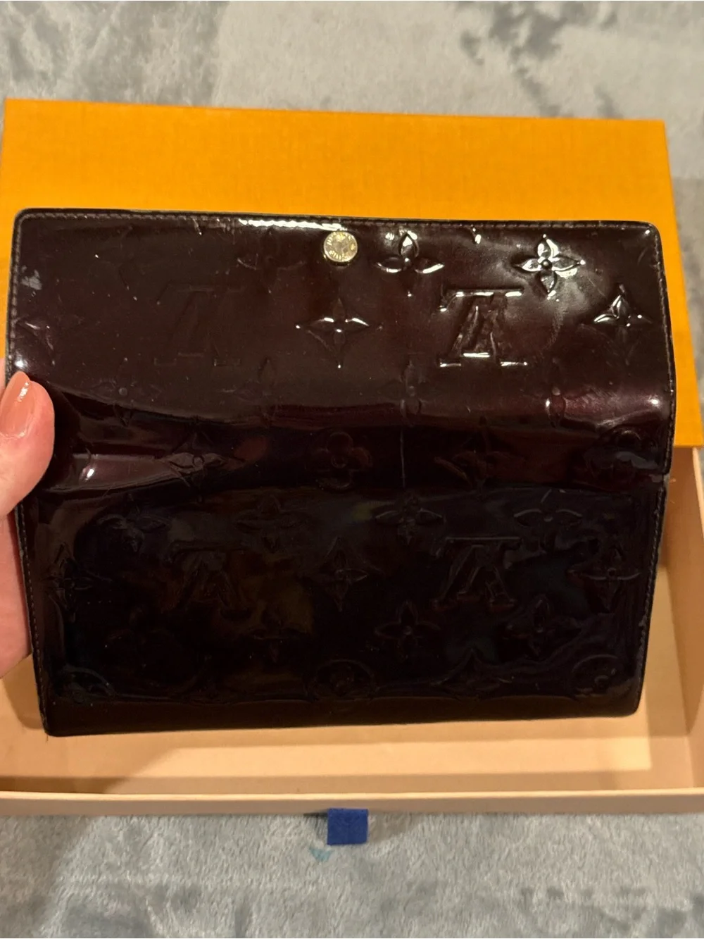 Louis Vuitton LV Vernis long snap wallet with box - Picture 6 of 6